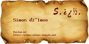 Simon Álmos névjegykártya